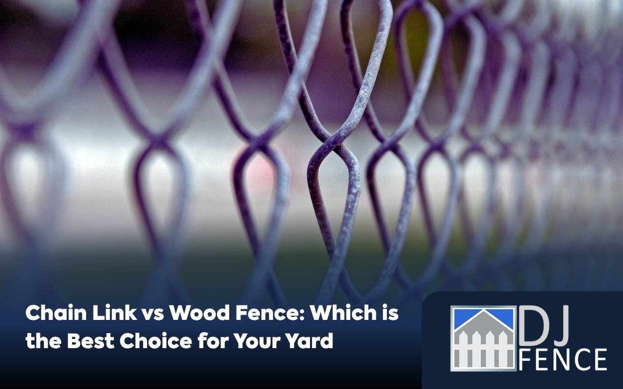 Chain Link vs Wood Fence backyard comparison