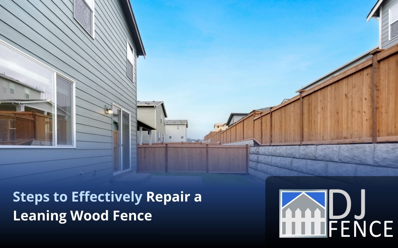 Reinforcing wood fence with braces