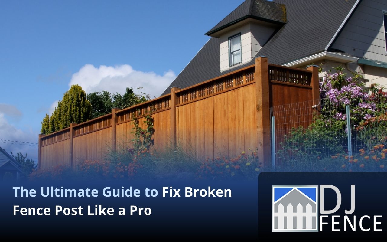 Installing and securing a new fence post with concrete footing and bracing