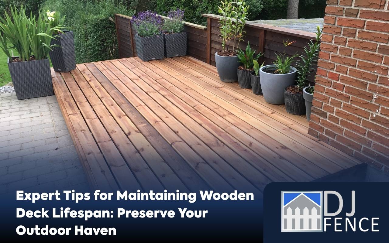 Maintaining wooden deck lifespan with regular cleaning