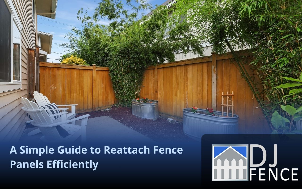Tools required to reattach fence panels efficiently