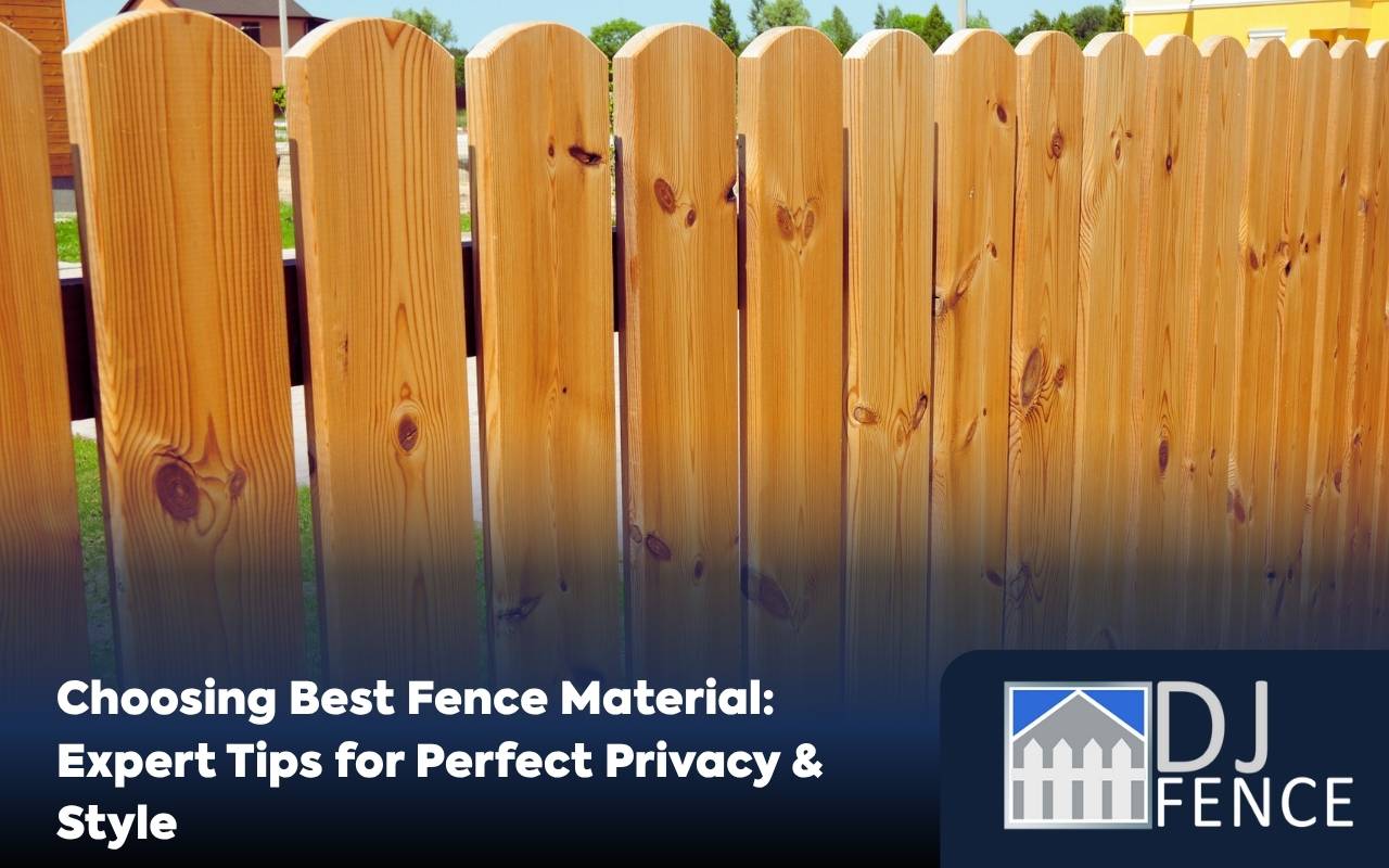 Choosing best fence material with classic wood design