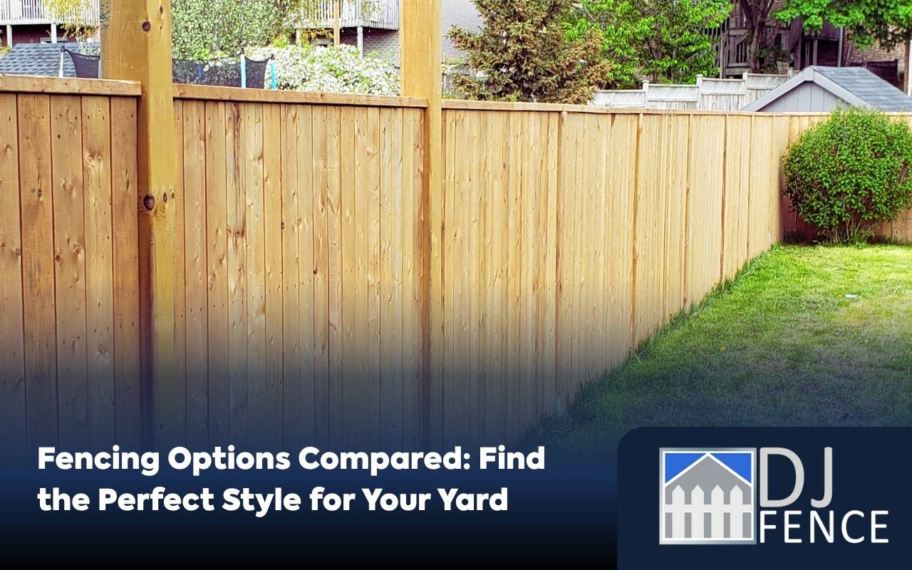 Wood style included in fencing options compared