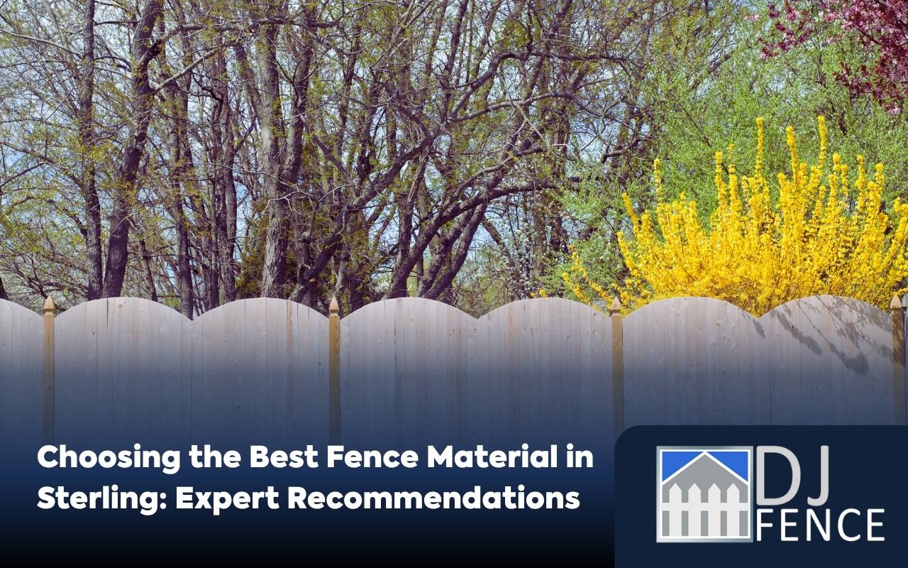 Wood fence material in Sterling with classic style