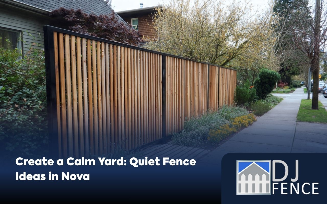 Soundproof Fence Ideas in Nova with a tall, solid backyard fence blocking street noise