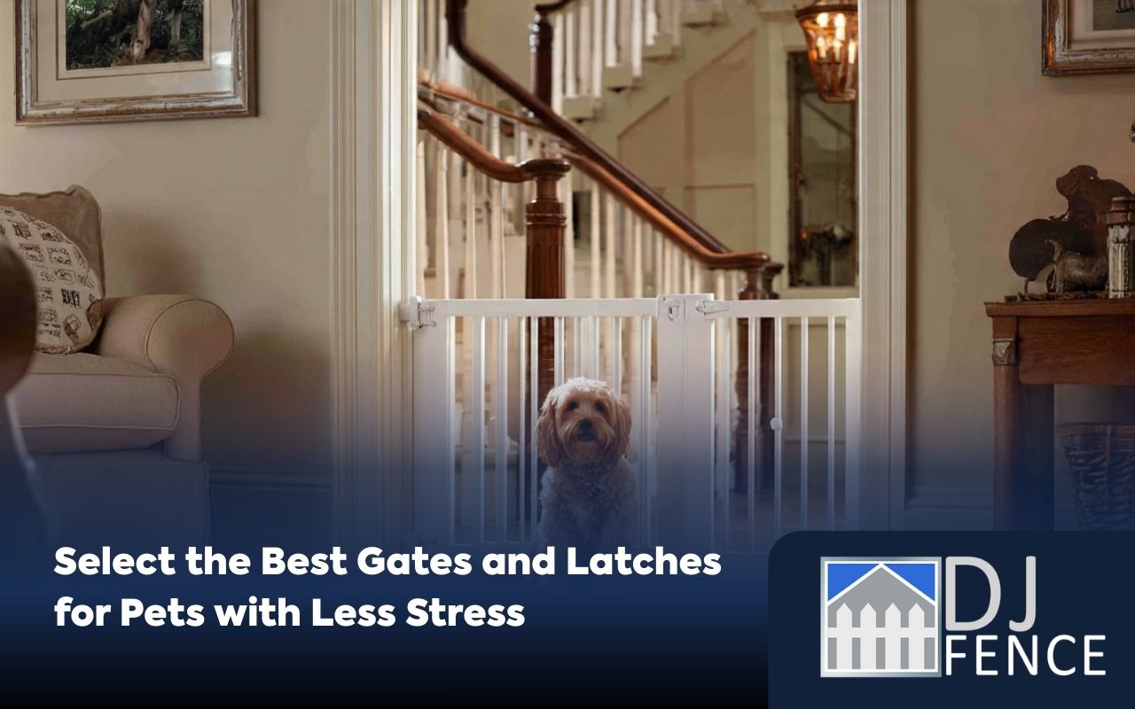 Best gates and latches for pets installed indoors with safe clearance near a doorway.