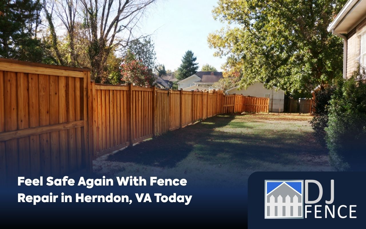 fence repair in Herndon, VA for a backyard fence with damaged panels