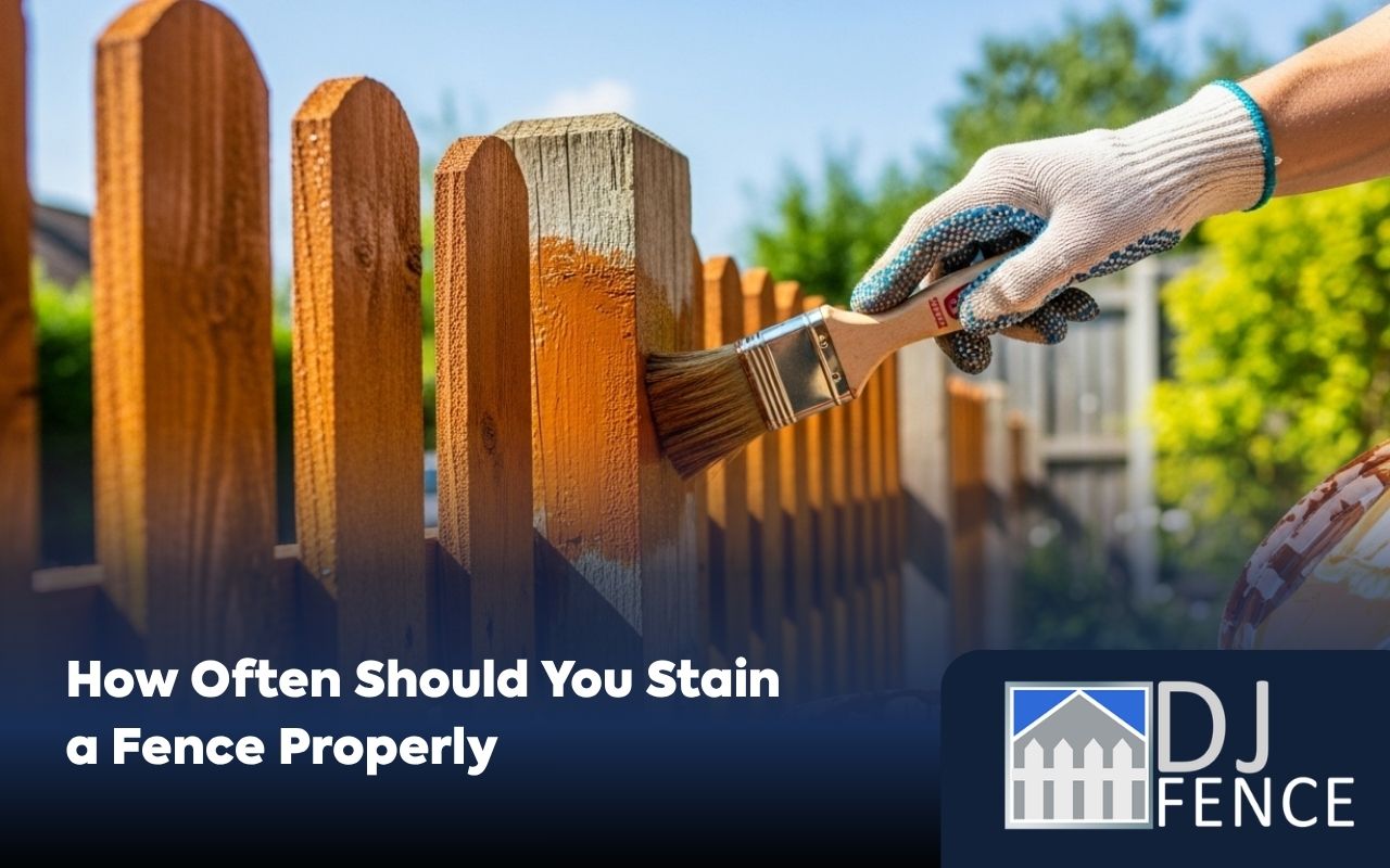 fence staining schedule for better wood care